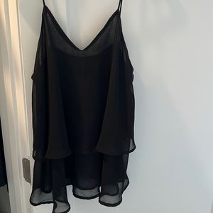 Black sheer tank